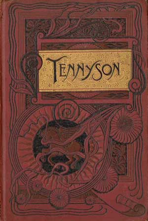 old book cover of Tennyson's verse