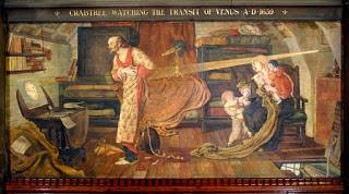 mural inside town hall, Pre-Raphaelite style