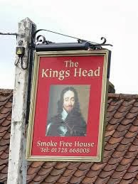 pub sign, the king's head