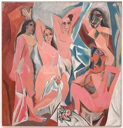 Picasso painting of women, pink