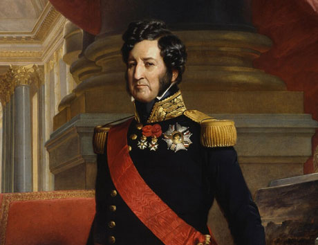 portrait of19th century French nobleman in bright regalia