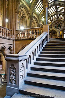 photo of interior of town hall, great staircase