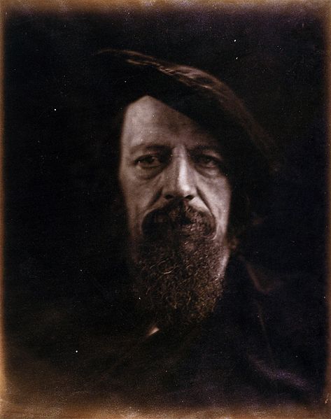 elderly Victorian man with beard, the poet Tennyson by Julia Margaret Cameron