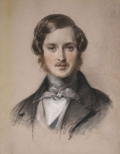 young victorian gentleman head and shoulders, moustache