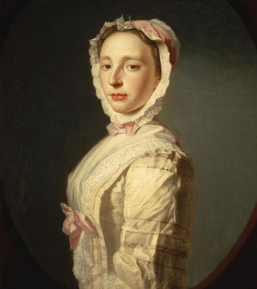portrait of 18th century young woman