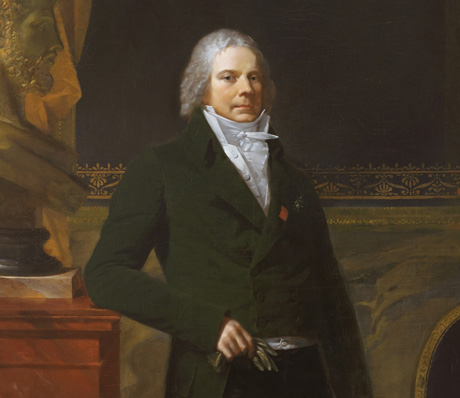 19th century French nobleman, portrait, dark clothing