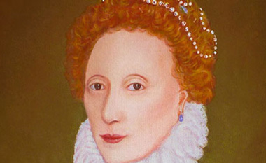 head and shoulders of elizabethan queen elizabeth