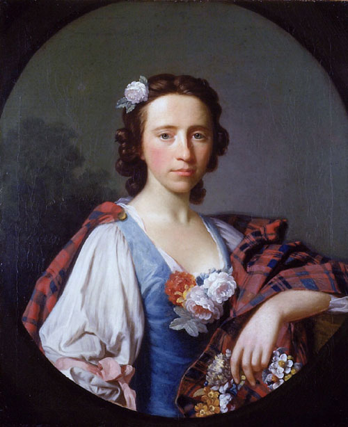 young woman in Scottish Highland dress