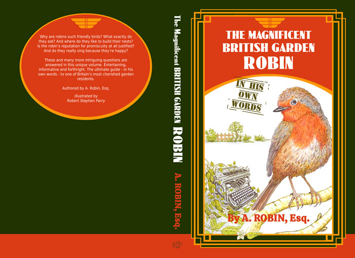 spread of the cover of a book, front and back, art deco style