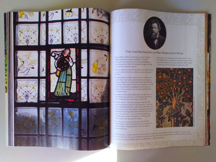 inside magazine with colour photos and text