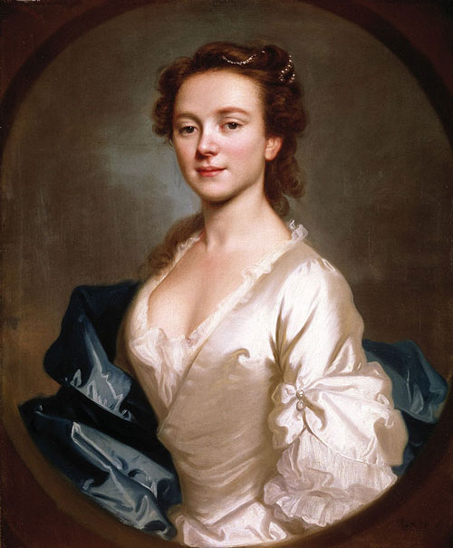 georgian era woman with dark hair