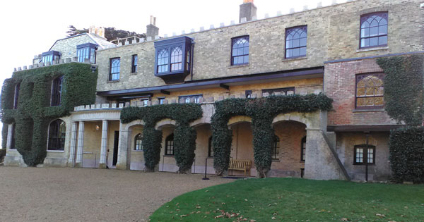 Faringford - early Gothic style house with arched exterior and pointed windows