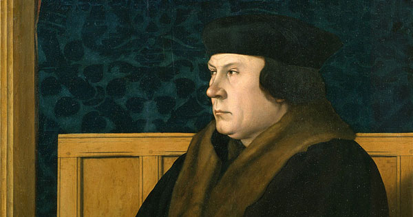 Tudor man in black cap, half profile portrait