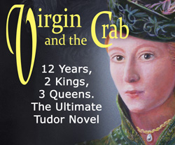 small image showing head and shoulders of young Tudor princess with text