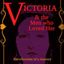book cover text, red against black background with faint image of queen Victoria