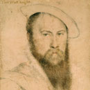 small image of Tudor era sketch of courtier, bearded