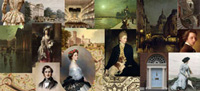 linking image to collage of Georgian and Victorian England scenes and people