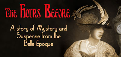 small banner image with woman in Edwardian fashions, linking to novel page