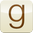small logo based on the letter 'g' linking to the Goodreads book site