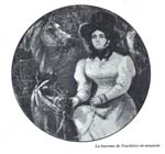 small image of woman on horseback