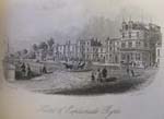 thumbnail image of old engraving of seaside town with buildings