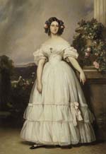 thumbnail image of French lady, full length painting