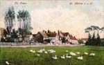 thumbnail image of English village from old postcard