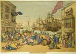 thumbnail image of old cartoon showing busy port setting