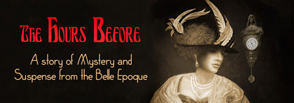 banner image shows belle-epoque lady with clock, dark background