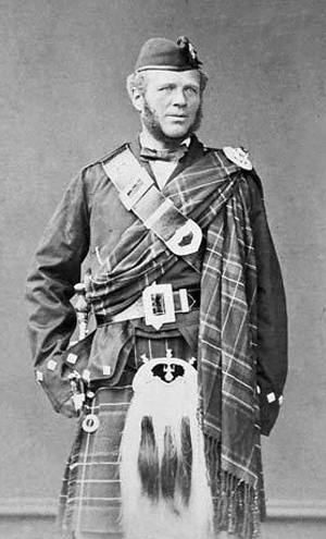 photograph of victorian-era Scotsman in plaid - the servant John Brown