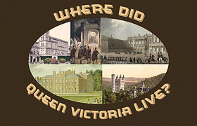 image of buildings and palaces, with text surrounding